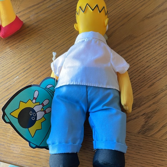 The Simpsons Vintage 1990 Burger King Plush Dolls, Complete Set of 5 NWT - Picture 9 of 12